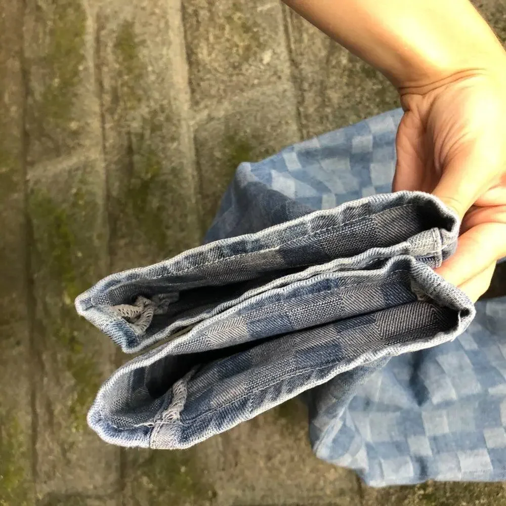 Current Elliott Jeans Checkered Faux Patchwork Denim Fling Boyfriend Loose 29